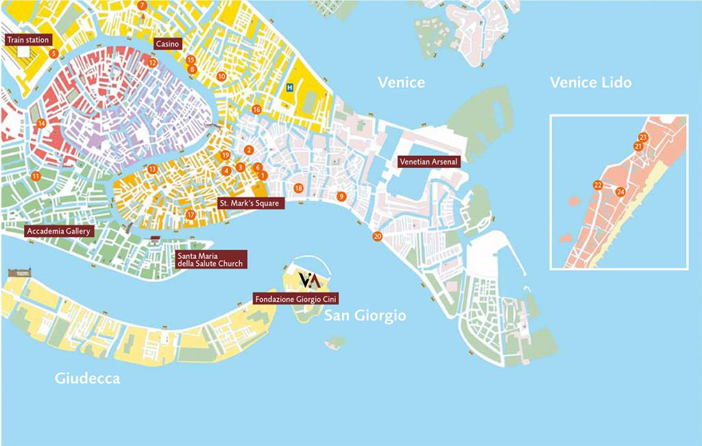 Cartina Venezia Venice Arrhythmias